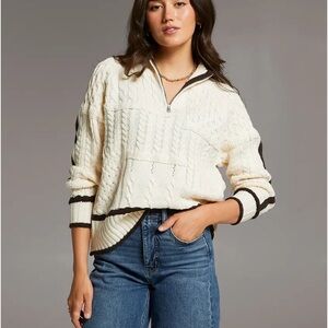 BKE Mixed Cable Knit Sweater